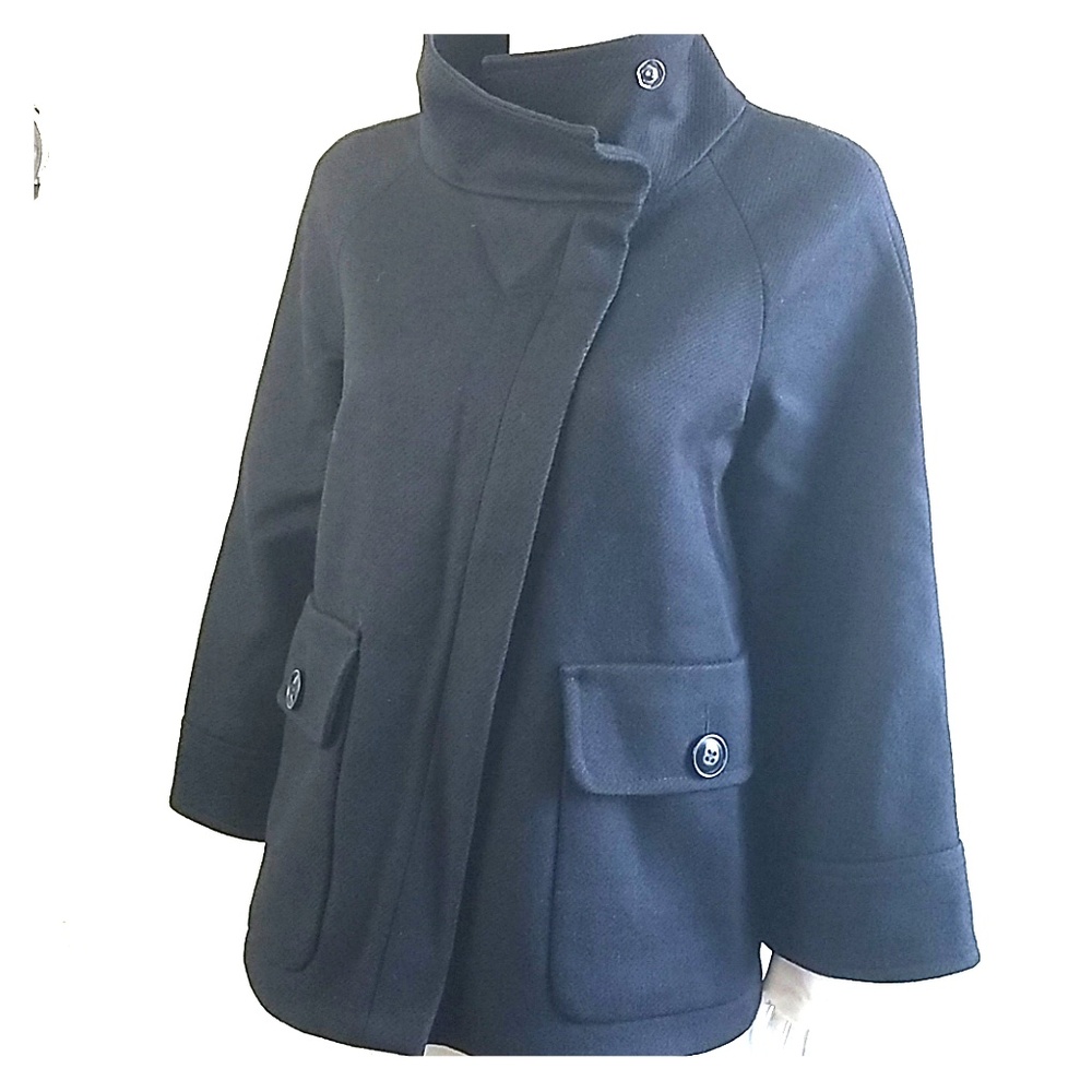 Benetton Swing Style Coat Jacket Wool S/M